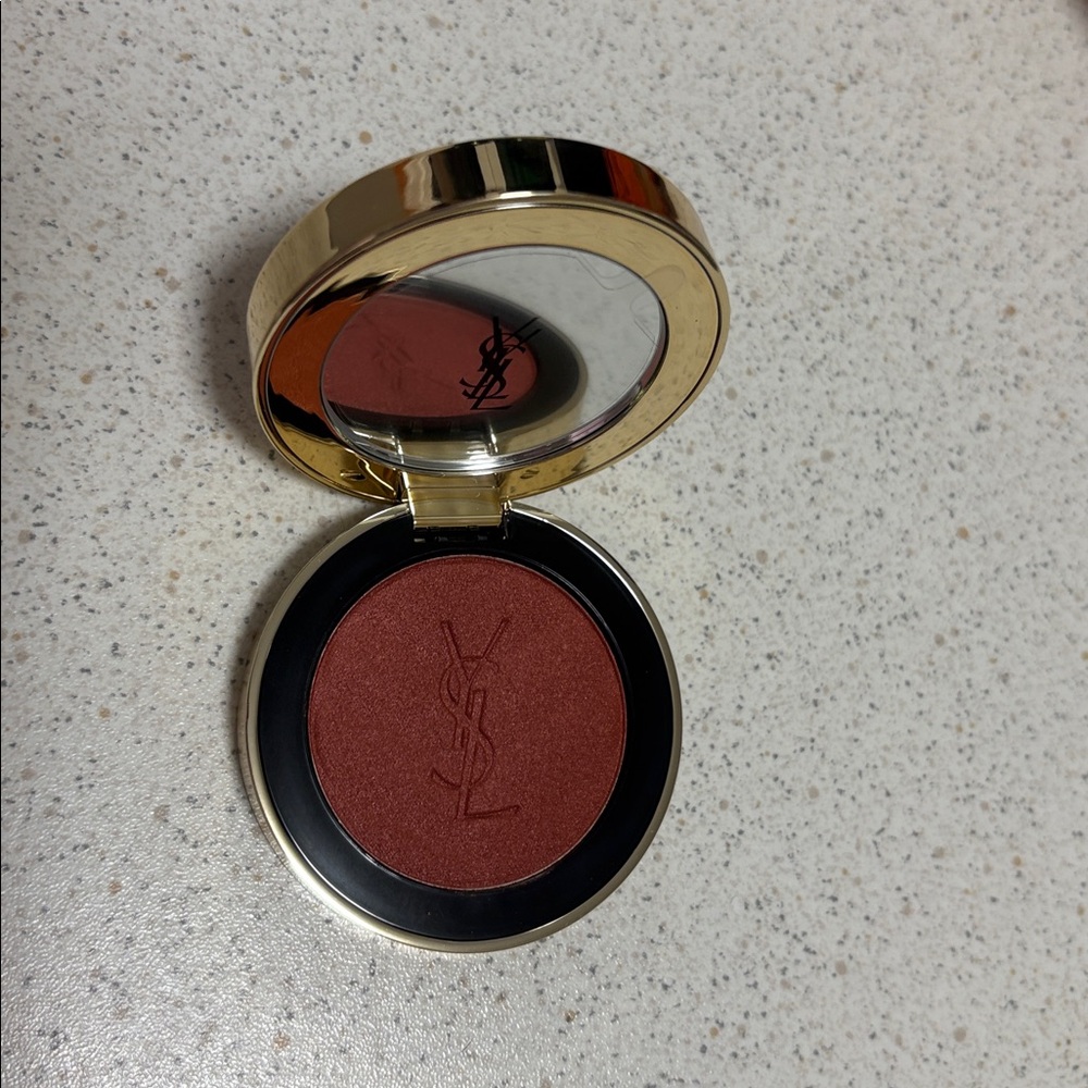 YSL BUILDABLE BLURRING POWDER BLUSH - NEW SHADE - 12 HONEYMOON - Picture 6 of 7